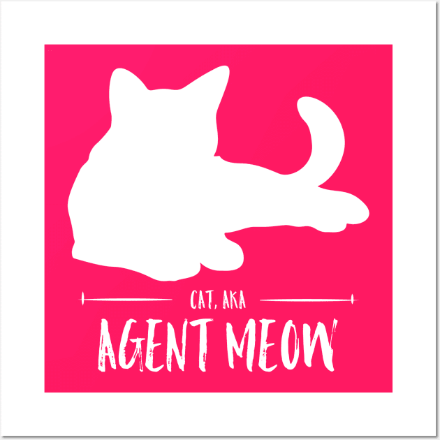 Cat, aka, Agent Meow Wall Art by Kcaand